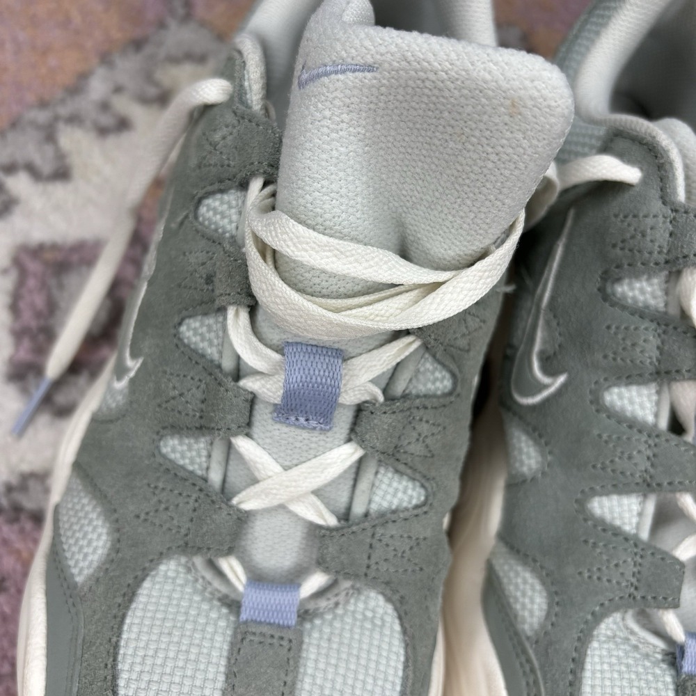 Nike Tech Hera Mica Green Women 10 DR9761 Sneakers Chunky Retro Running Suede - Picture 10 of 10